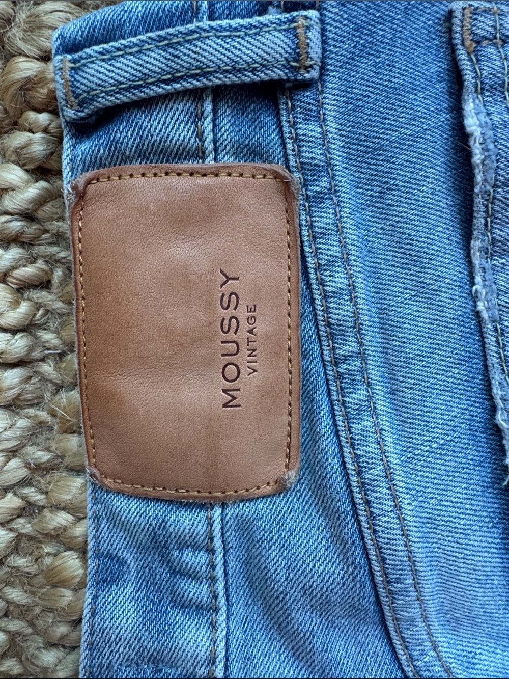 Moussy Vintage Distressed Raw Hem Skinny Jeans 26 Japan - Picture 10 of 13